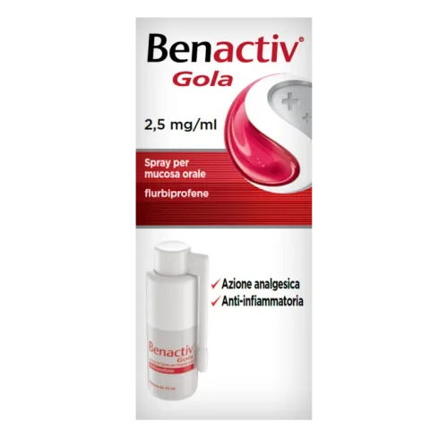 BENACTIV GOLA 0,25% Flurbiprofene - 15ML Spray Orale