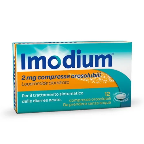 IMODIUM 2MG Loperamide -  12 Compresse Orosolubili