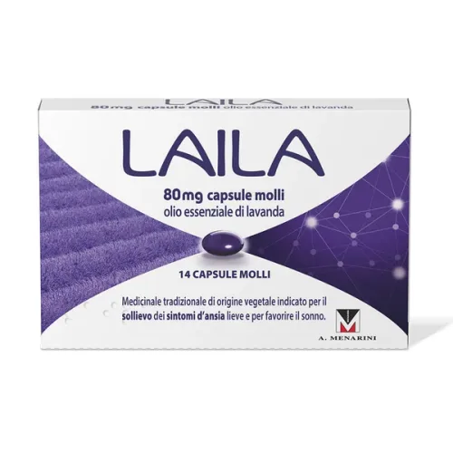 LAILA 80MG Olio Essenziale di Lavanda - 14 Capsule Molli