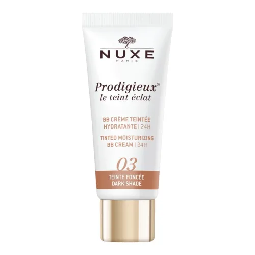 Nuxe Prodigieux Le Teint Eclat BB Cream Crema Colorata Idratante Tonalità Scura, 30ml