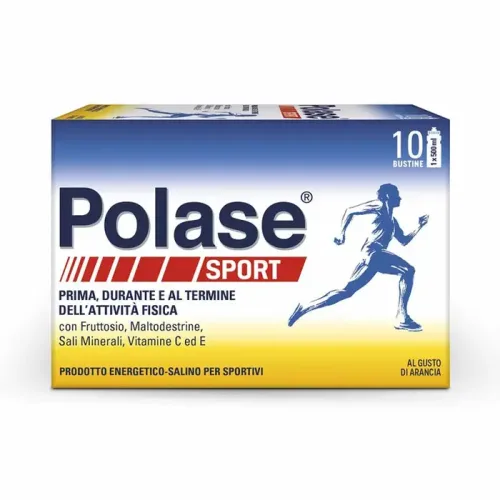 Polase Sport Sali Minerali Magnesio Potassio Vitamina E e C 10 Buste Arancia
