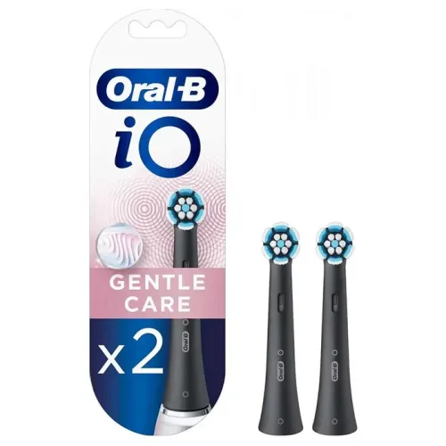 Oral-B iO Testine Di Ricambio Gentle Care Black 2 Pezzi 
