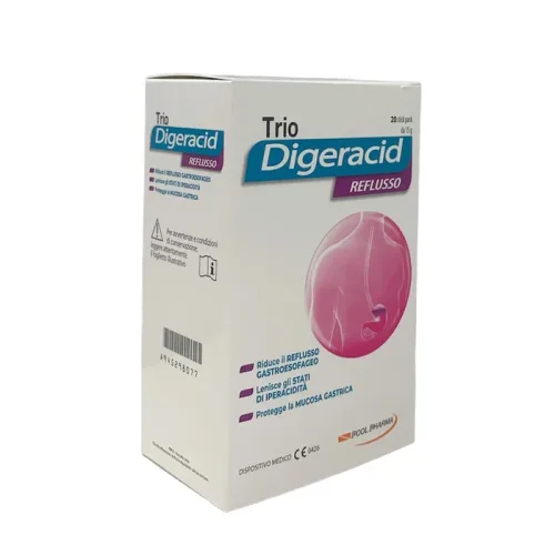 Trio Digeracid - Reflusso Integratore , 20 Stickpack