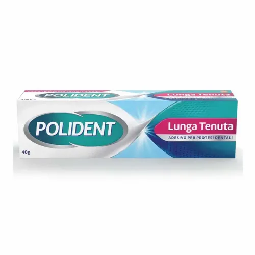 Polident Fissativo Lunga Tenuta Adesivo Protesi Dentale Gusto Menta 40g