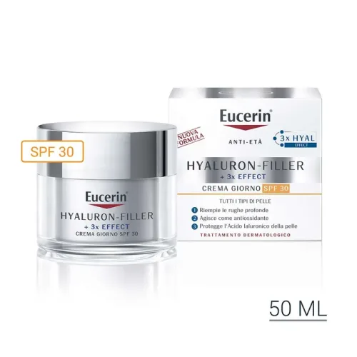 Eucerin Hyaluron Filler - +3x Effect Crema Giorno SPF30, 50ml