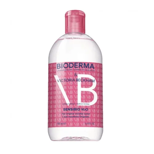 Bioderma & Victoria Beckham Sensibio H2O - Acqua Micellare Viso e Occhi per Pelli Sensibili Edizione Limitata, 500ml