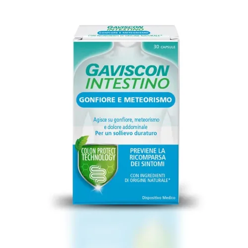 Gaviscon Intestino Gonfiore e Meteorismo Dispositivo Medico, 30 Capsule