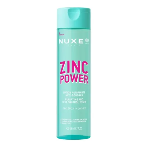 Nuxe Zinc Power - Lozione Viso Purificante e Anti-Imperfezioni, 200ml