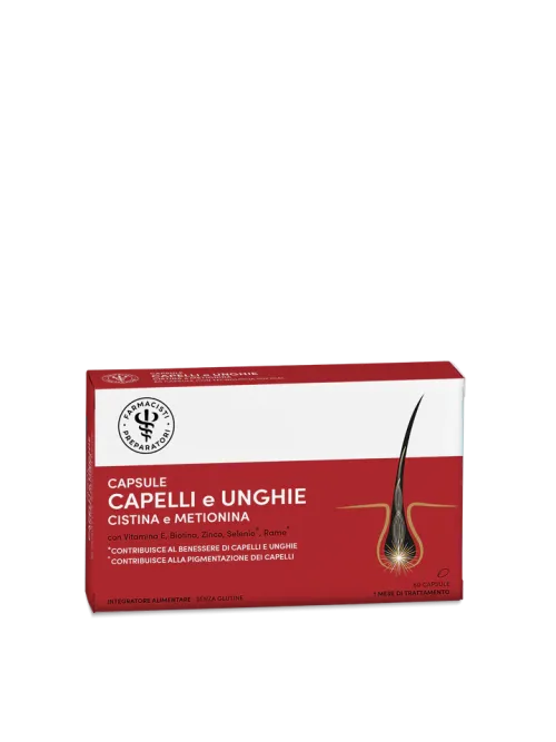 CAPSULE CAPELLI E UNGHIE Cistina e Metionina - 60 Capsule
