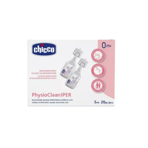 Physioclean Iper Soluzione Salina Ipertonica - 20 Fiale 5ml