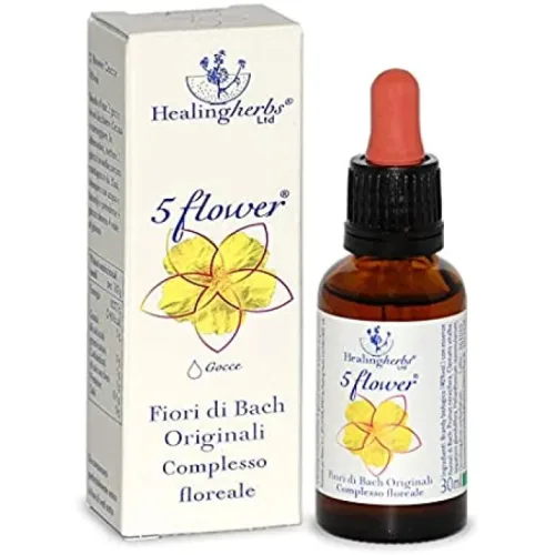 Healing Herbs Five Flower Formula Composta Bach Flower Gocce 30ml