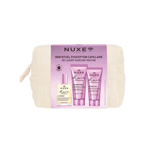 Nuxe Hair Prodigieux - Pochette Maschera Pre-Shampoo 30ml + Shampoo 50ml + Balsamo 30ml